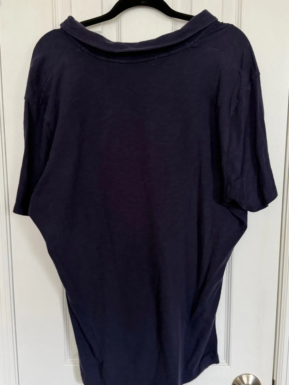 Banana Republic Mens Vintage Polo Shirt - XL Navy Blue Short Sleeve